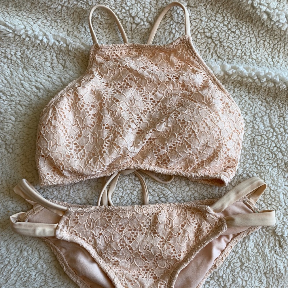 Blush Crochet Bikini Set 👙